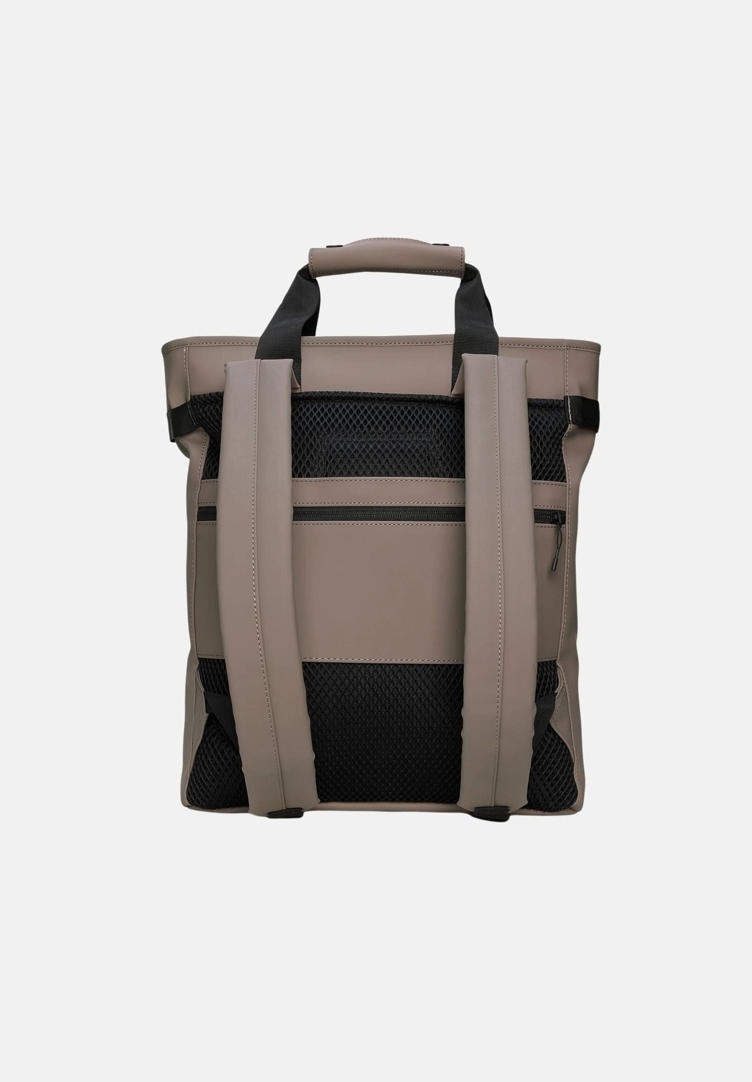 RAINS Zaino TEXEL TOTE tortora per uomo e donna con stampa tono su tono RA14240 CI RAINS 