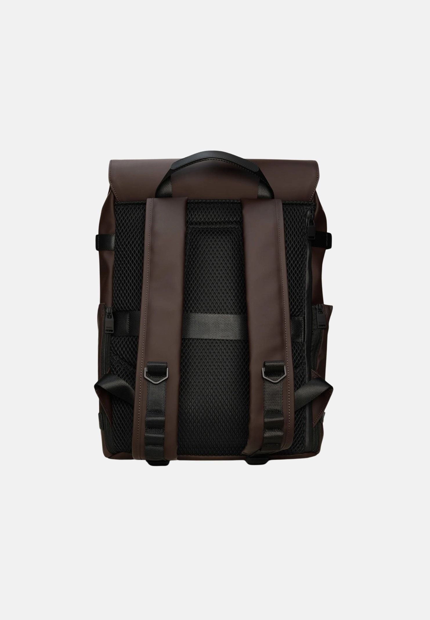 RAINS Zaino OTG BACKPACK marrone per uomo e donna con patta, chiusura con clip e spallacci regolabili imbottiti. RA15690 BA RAINS 