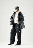 RAINS Parka nero per uomo e donna con cappuccio e visiera RA21450 BL RAINS 
