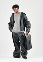RAINS Maglioncino girocollo  SAPA KNIT CREW NECK bianca e nera per uomo e donna con lavorazione a coste RA31000 VI RAINS 