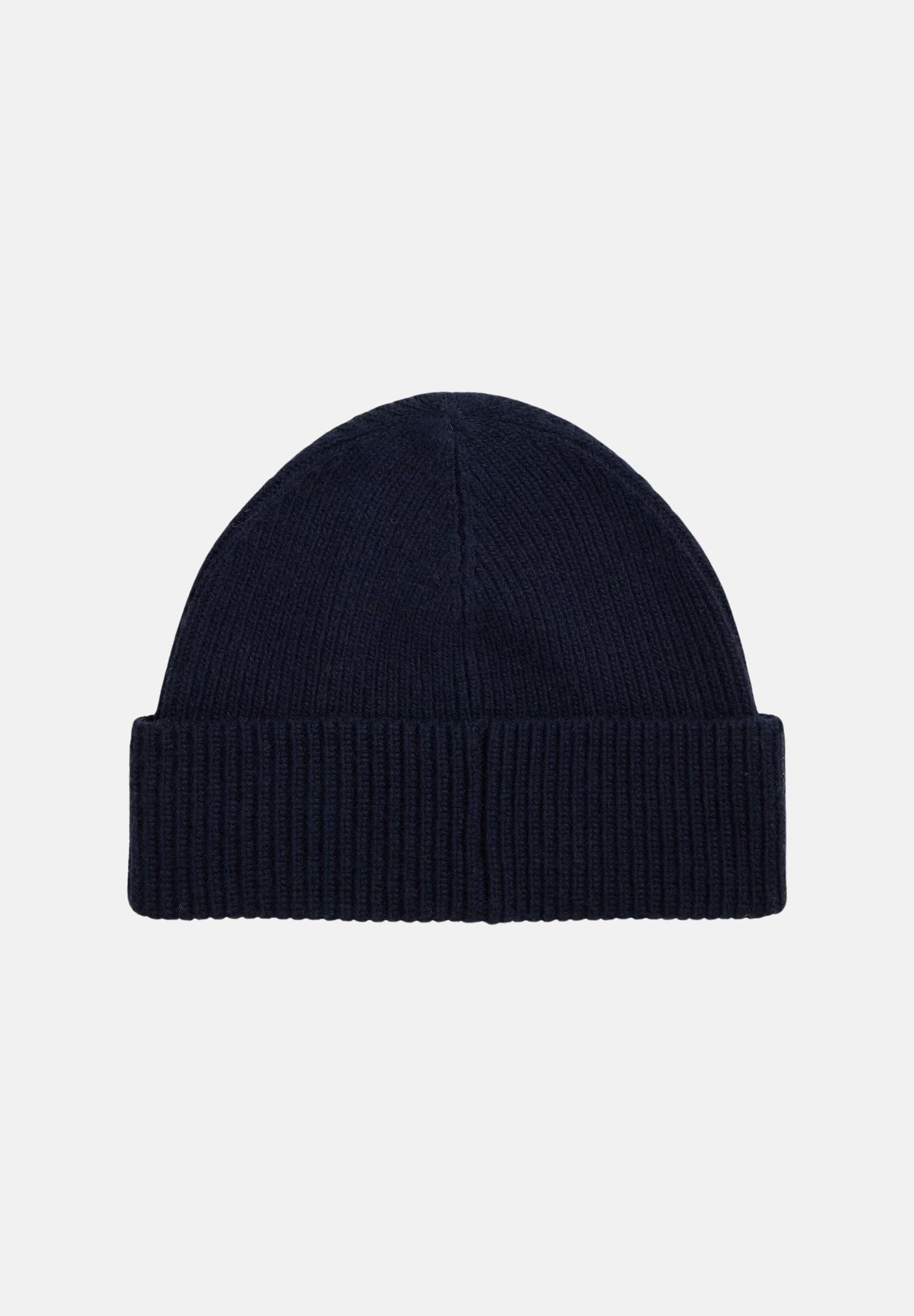 RALPH LAUREN Cappello di lana blu navy per uomo e donna con lavorazione a costine e ricamo iconico 449959337005 . RALPH LAUREN 