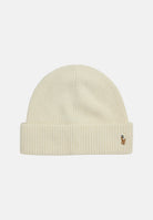 RALPH LAUREN Cappello beige latte per uomo e donna  con lavorazione a costine e ricamo iconico 449964247001 . RALPH LAUREN 