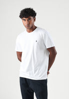 RALPH LAUREN T-shirt mania corta bianca per uomo e donna con iconico ricamo del logo sul petto 714844756005 . RALPH LAUREN 