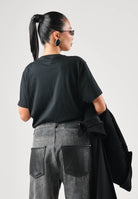 RALPH LAUREN T-shirt mania corta nera per uomo e donna con iconico ricamo del logo sul petto 714844756006 . RALPH LAUREN 
