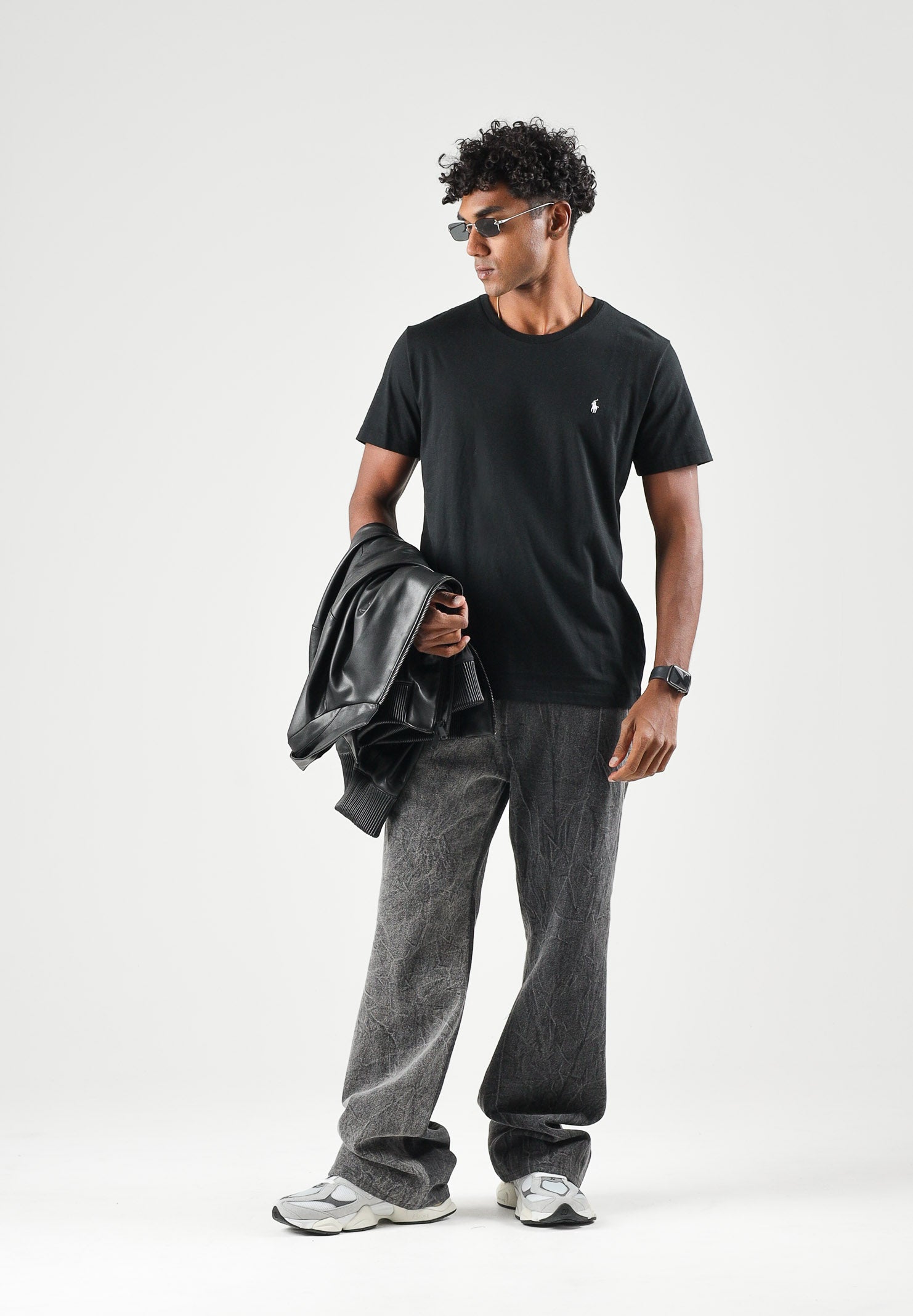RALPH LAUREN T-shirt manica corta nera per uomo e donna con iconico ricamo del logo sul petto 714844756006 . RALPH LAUREN 