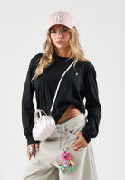 RALPH LAUREN T-shirt a manica lunga nera per uomo e donna  con ricamo logo 714844759001 . RALPH LAUREN 