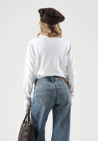 RALPH LAUREN T-shirt a manica lunga bianca per uomo e donna  con ricamo logo 714844759004 . RALPH LAUREN 