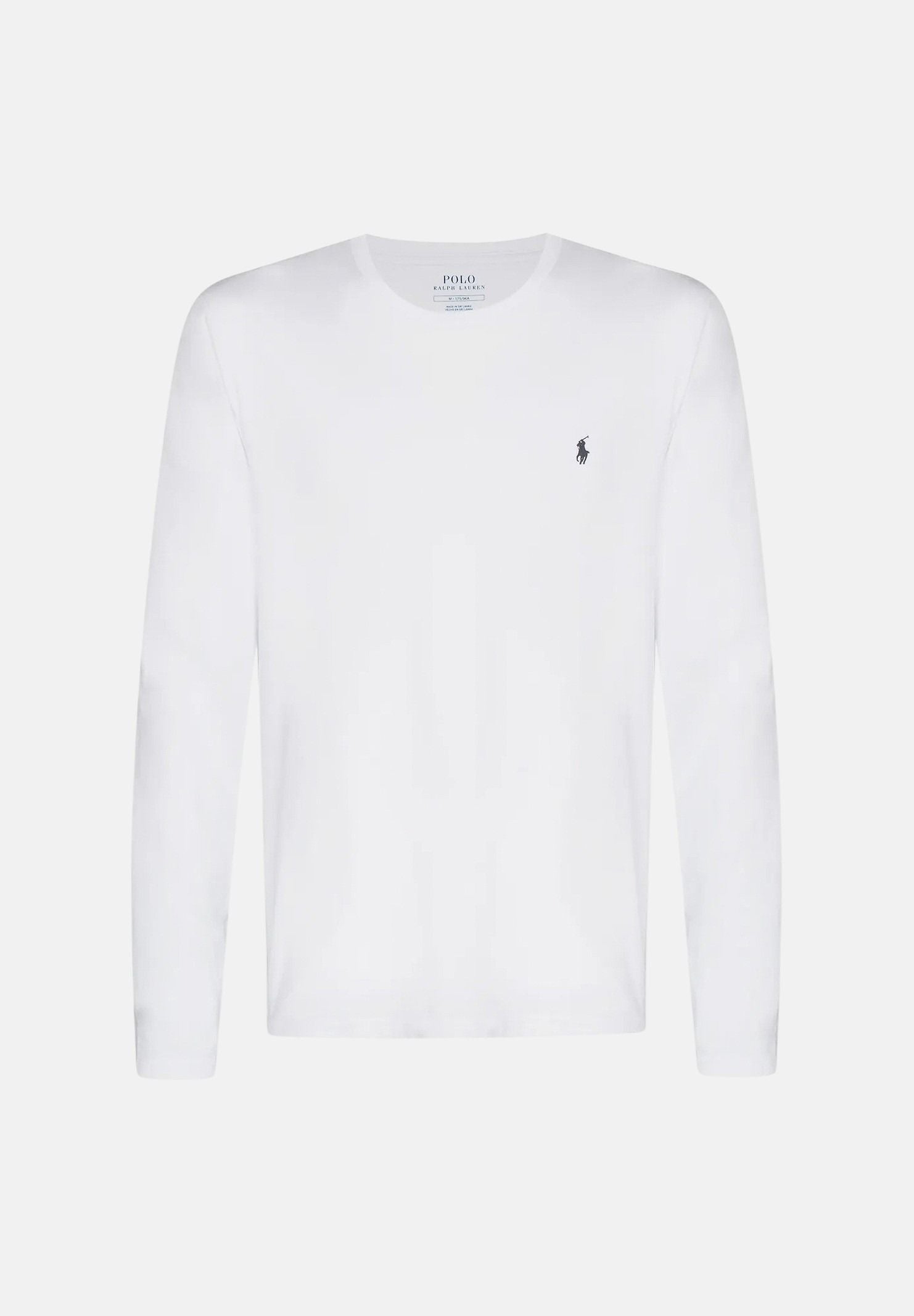RALPH LAUREN T-shirt a manica lunga bianca per uomo e donna  con ricamo logo 714844759004 . RALPH LAUREN 