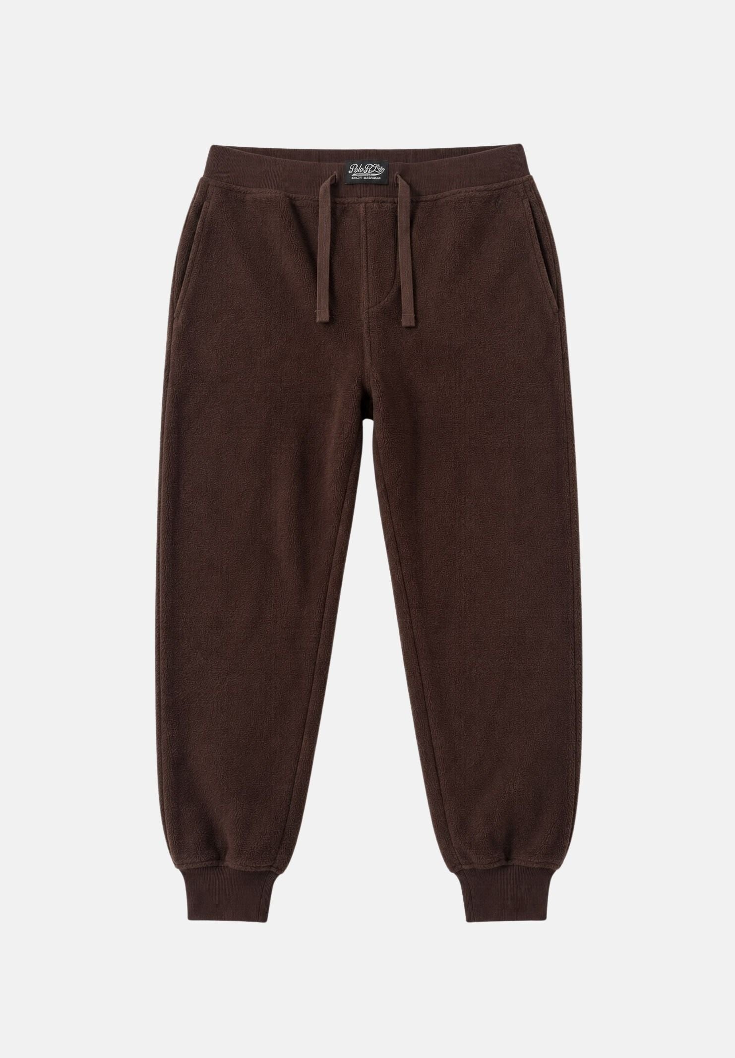 RALPH LAUREN Pantaloni jogger marroni per uomo e donna con vita elasticizzata e coulisse regolabile. 714B36288002 . RALPH LAUREN 