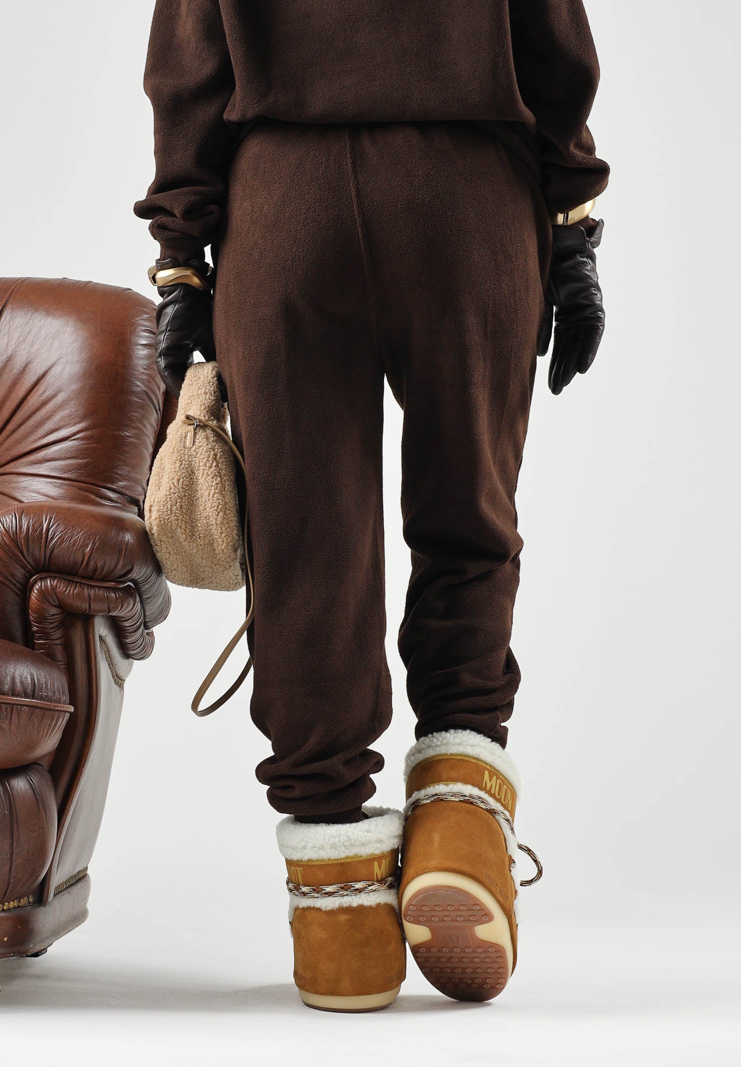 RALPH LAUREN Pantaloni jogger marroni per uomo e donna con vita elasticizzata e coulisse regolabile. 714B36288002 . RALPH LAUREN 