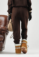 RALPH LAUREN Pantaloni jogger marroni per uomo e donna con vita elasticizzata e coulisse regolabile. 714B36288002 . RALPH LAUREN 