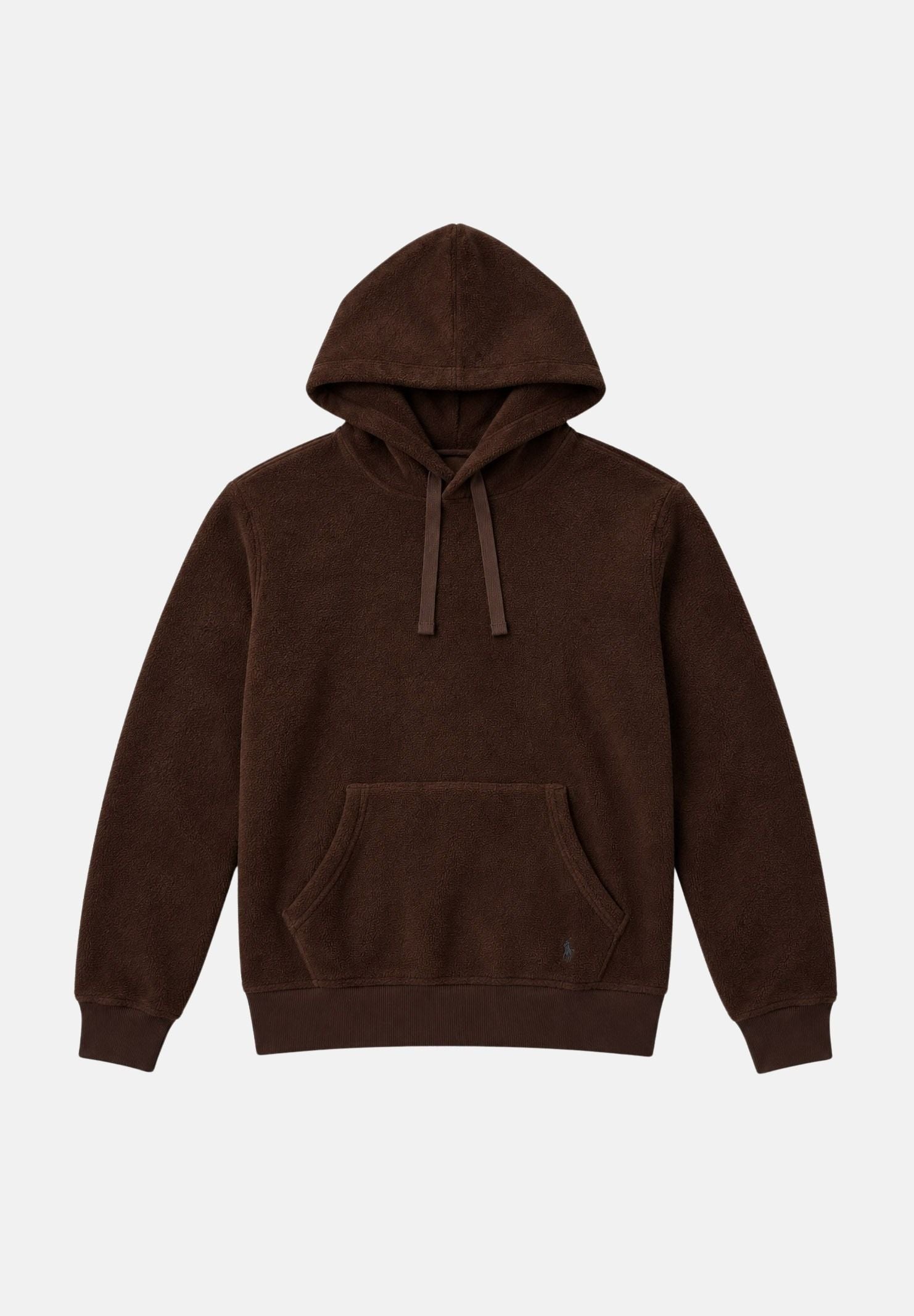 RALPH LAUREN Felpa con cappuccio marrone per uomo e donna con tasca a marsupio e coulisse regolabile. 714B36290002 . RALPH LAUREN 