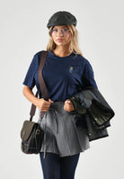 RALPH LAUREN T-shirt manica lunga  KNT SLEEP TOP blu per uomo e donna con piccolo dettaglio logo sul petto. 714P18502002 . RALPH LAUREN 