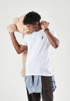 RALPH LAUREN T-shirt manica corta bianca per uomo e donna con scollo rotondo e ricamo iconico sul petto. 714P18502003 . RALPH LAUREN 