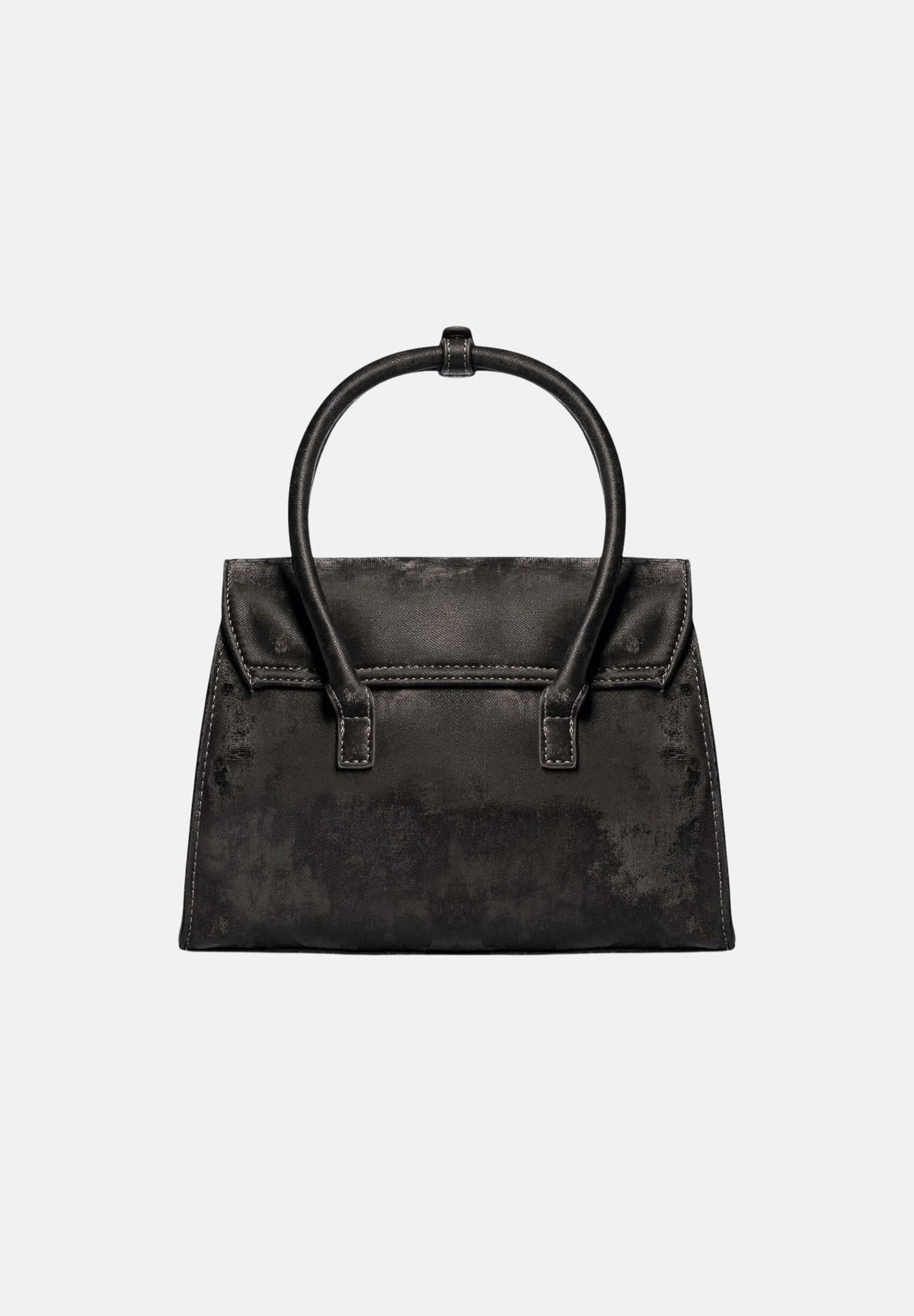 SECRET PON PON Borsa a mano BLAYR STRASS Dark Grey grigio scuro da donna in velluto, con logo SPP in strass, manico e charm decorativi. BLAYR-STRASS DA-GR SECRET PON PON 