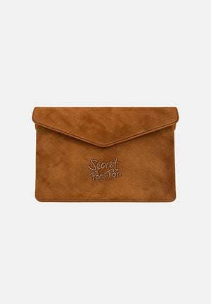 SECRET PON-PON Pochette ELEANOR CLUTCH tan cuoio marrone da donna ELEANOR-C TA SECRET PON PON 