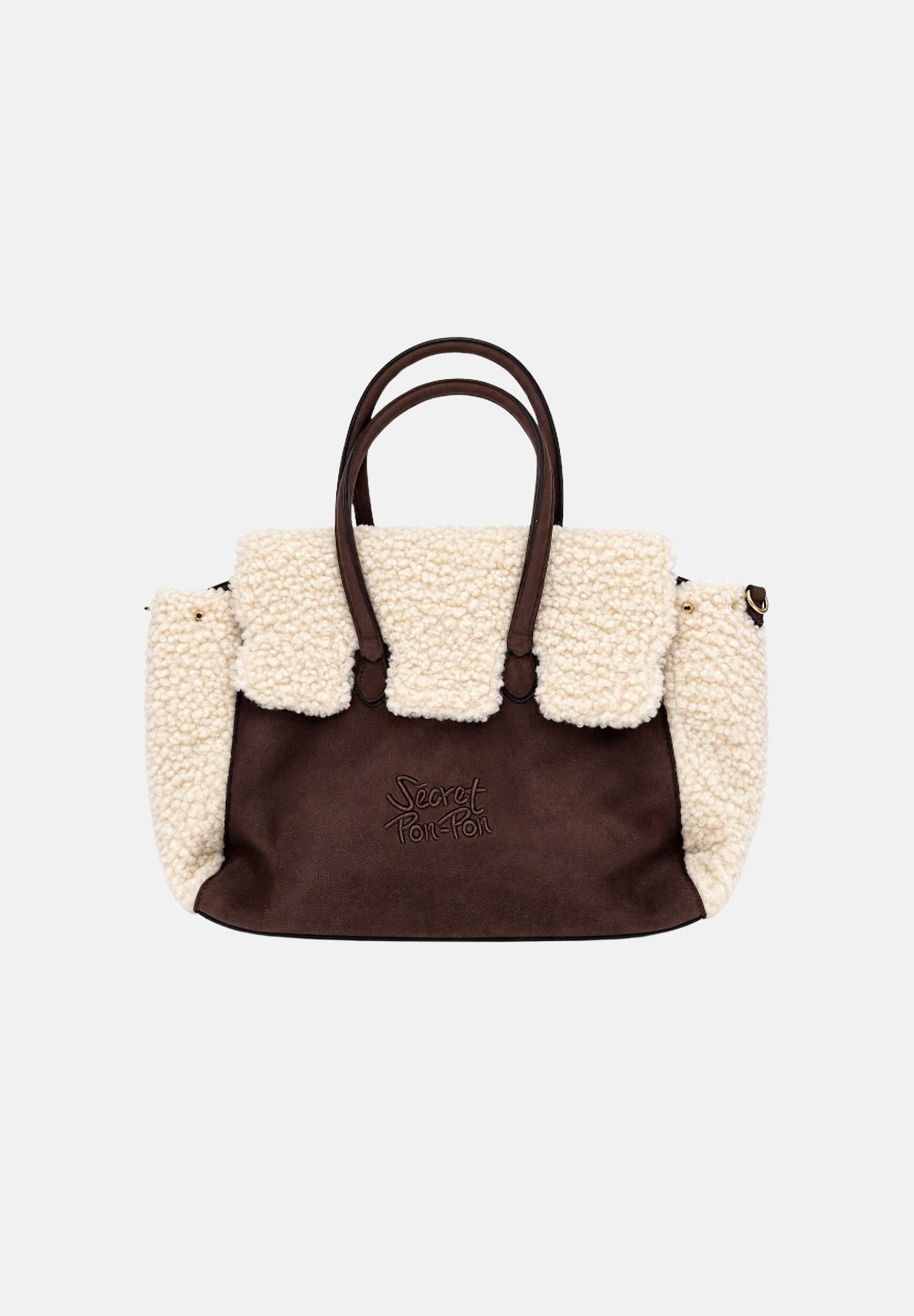 SECRET PON-PON Borsa a spalla ELEANOR L cocoa marrone cacao da donna<BR/> ELEANOR-L CO SECRET PON PON 