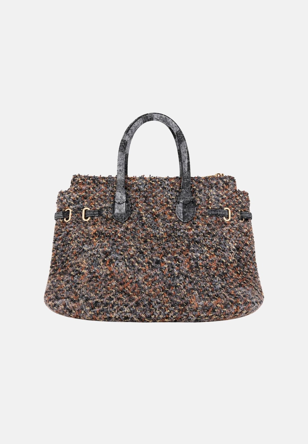 SECRET PON-PON Shopper a mano JACKLYN BOUCLÈ multicolor nero con trama bouclé JACKLYN BOUCLE BLMU SECRET PON PON 