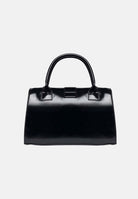 SECRET PON PON Borsa a mano LAKEISHA Black nera da donna , con doppi manici, tasche frontali con fibbie e chiusura con zip.<BR/> LAKEISHA BL SECRET PON PON 
