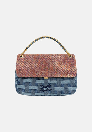 SECRET PON-PON Borsa a mano YSOBEL BOUCLÈ Jeans Multicolor da donna YSOBEL-BOUCLE JEMU SECRET PON PON 