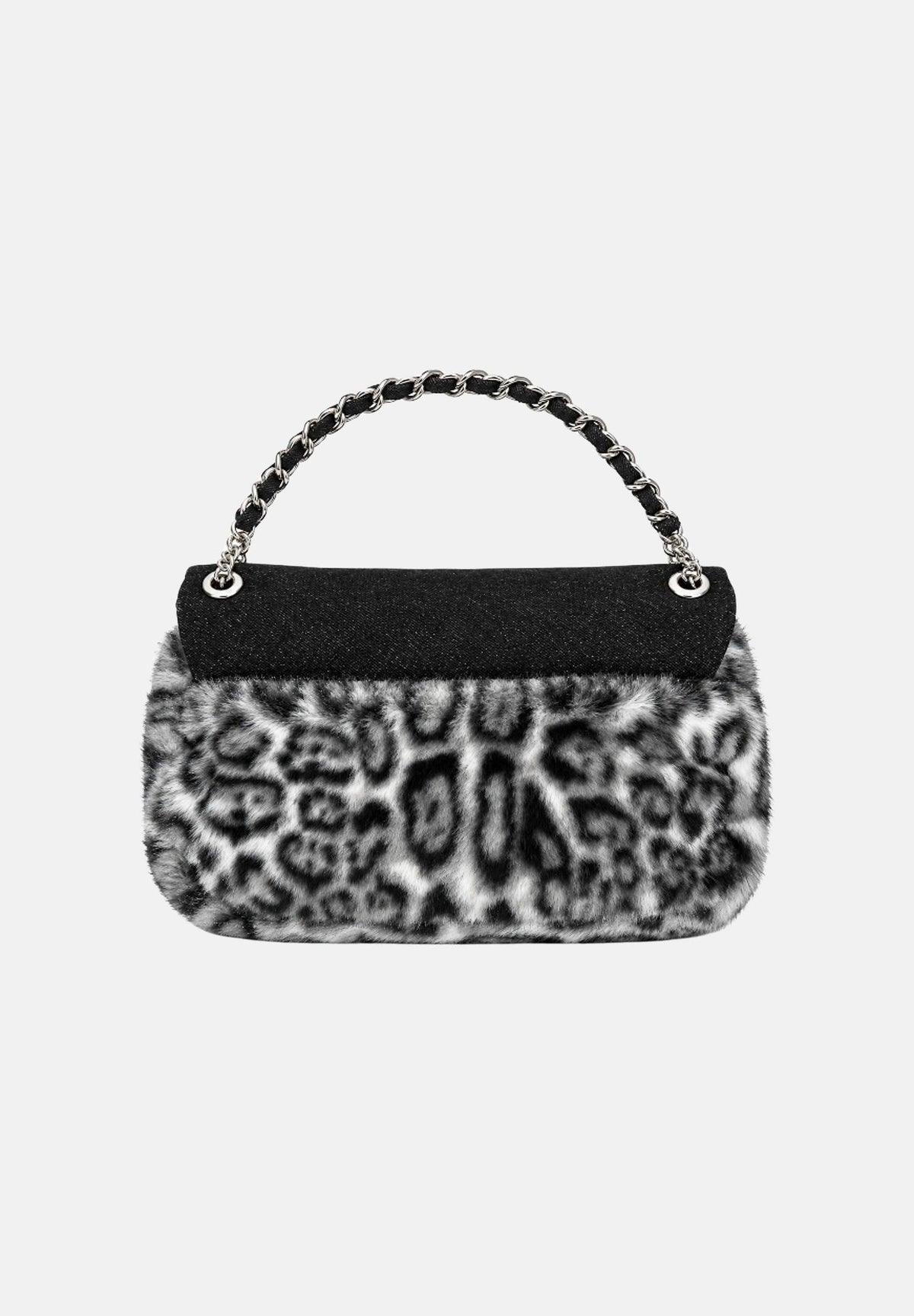 SECRET PON-PON Borsa a mano YSOBEL LEO nera da donna con fantasia leopardata YSOBEL-LEO BLLE SECRET PON PON 