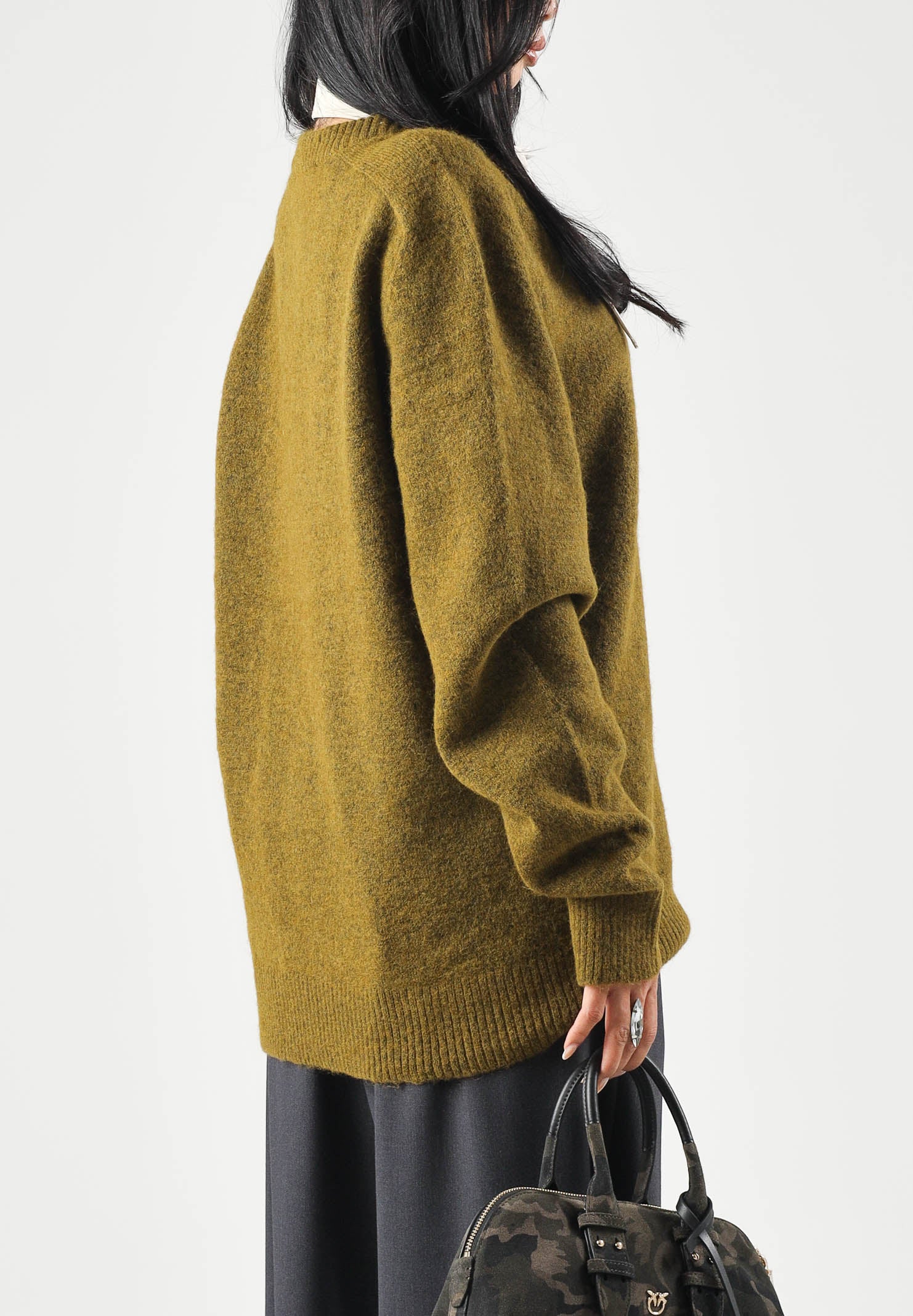 SELECTED HOMME Maglione girocollo verde abete da uomo 16086699 FI SELECTED HOMME 