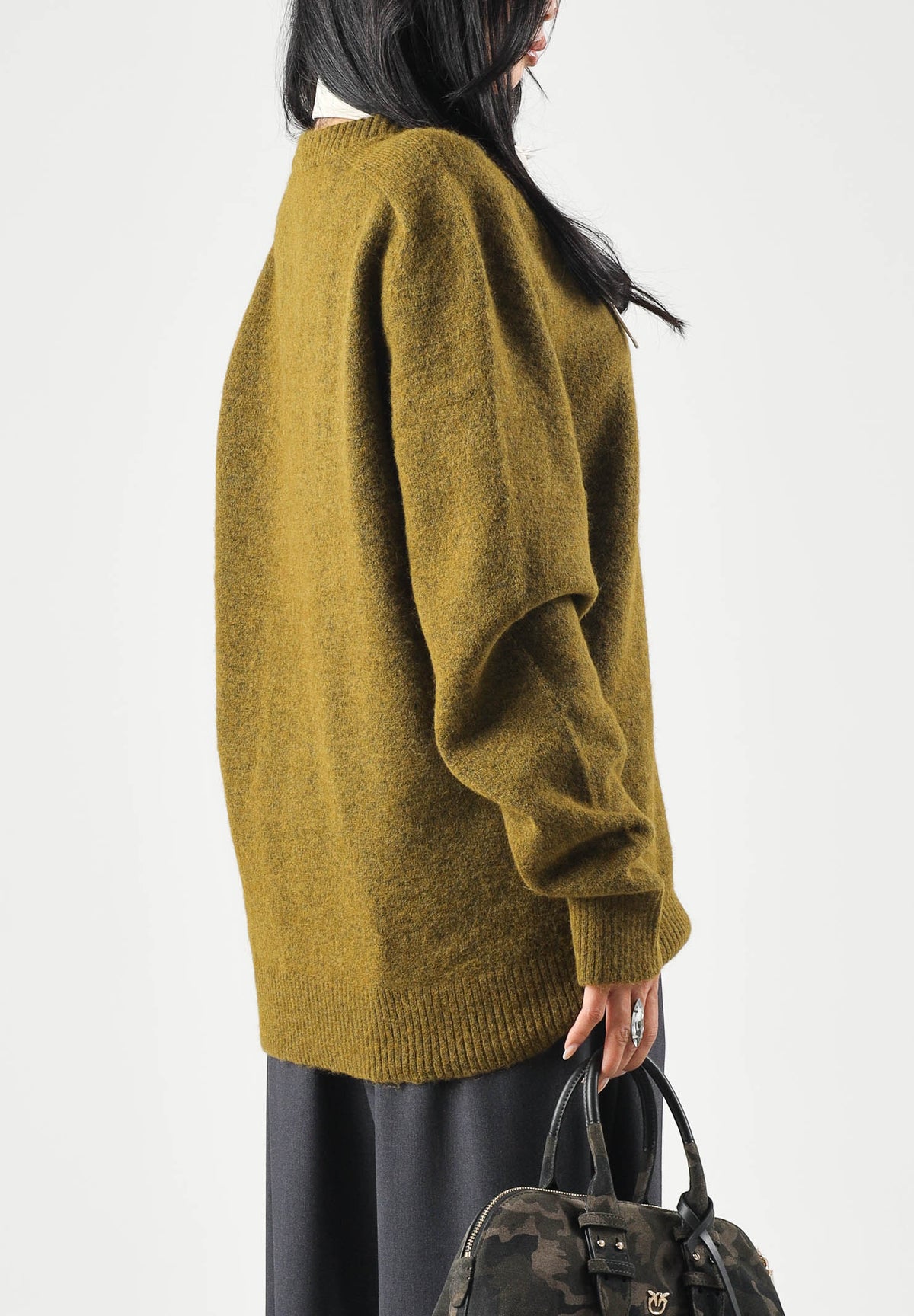 SELECTED HOMME Maglione girocollo verde abete da uomo 16086699 FI SELECTED HOMME 