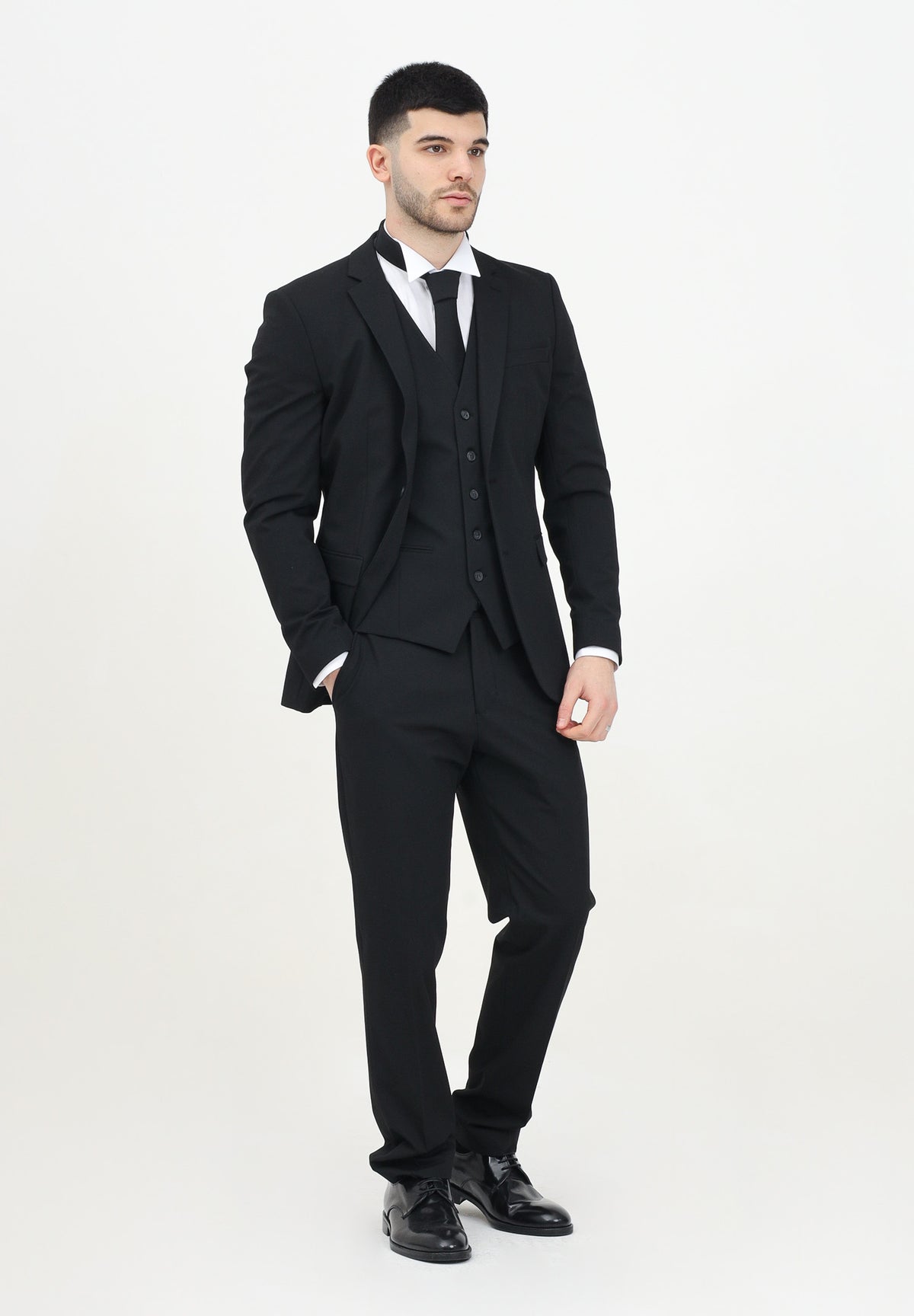 SELECTED HOMME Pantaloni eleganti neri da uomo 16087825 BL SELECTED HOMME 