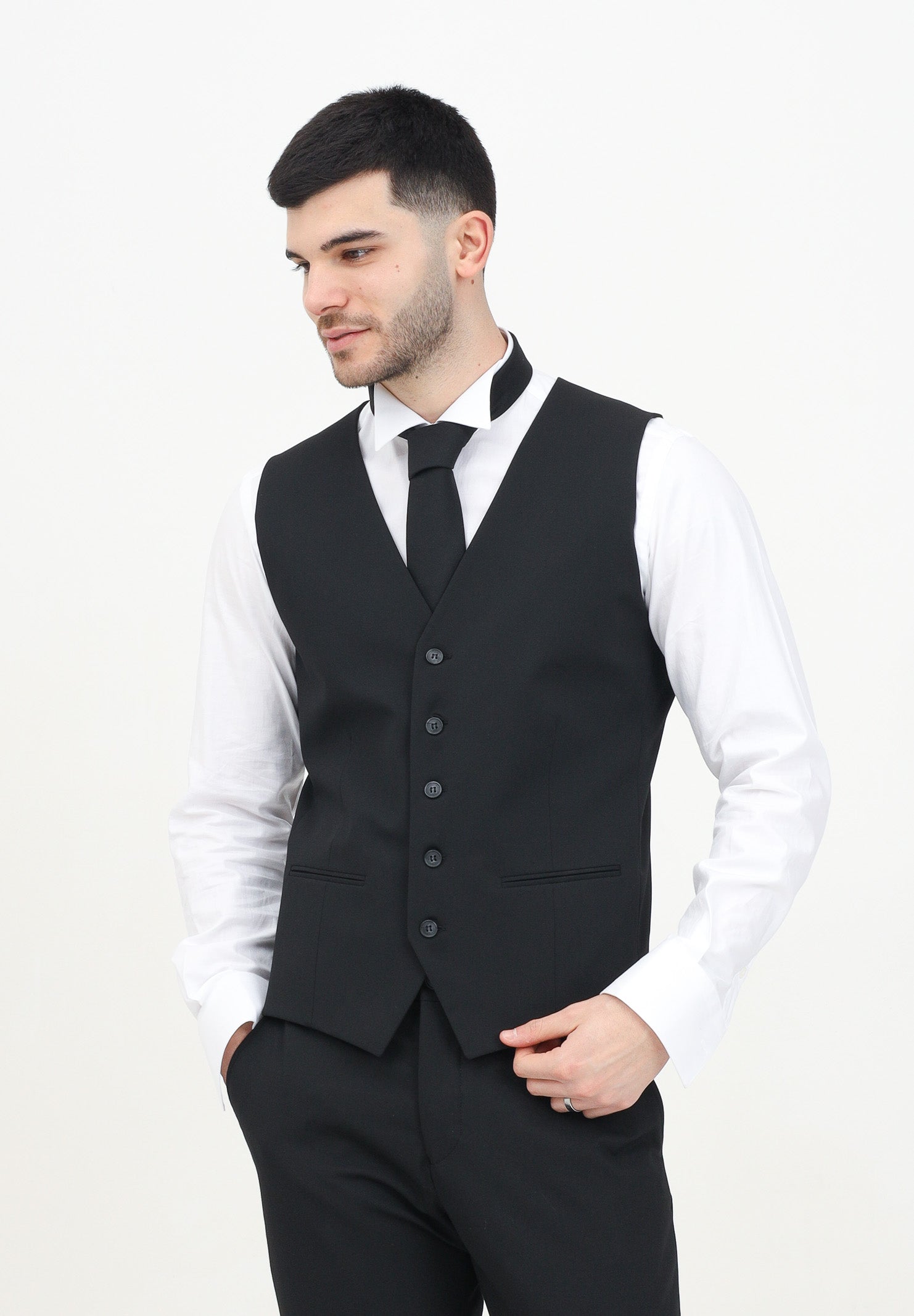 SELECTED HOMME Gilet nero da uomo 16089406 BL SELECTED HOMME 