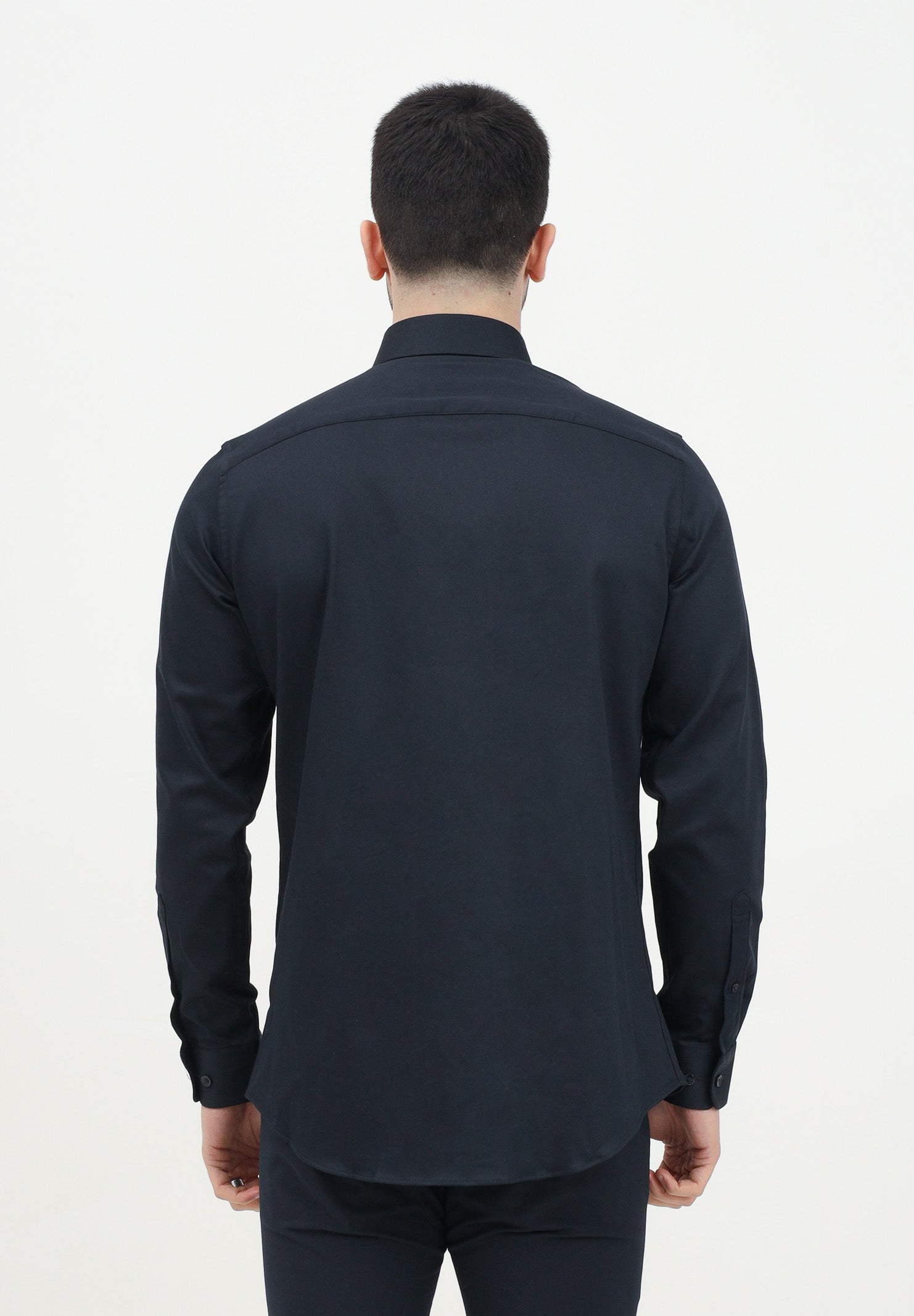 SELECTED HOMME Camicia a manica lunga nera da uomo 16092939 Black SELECTED HOMME 