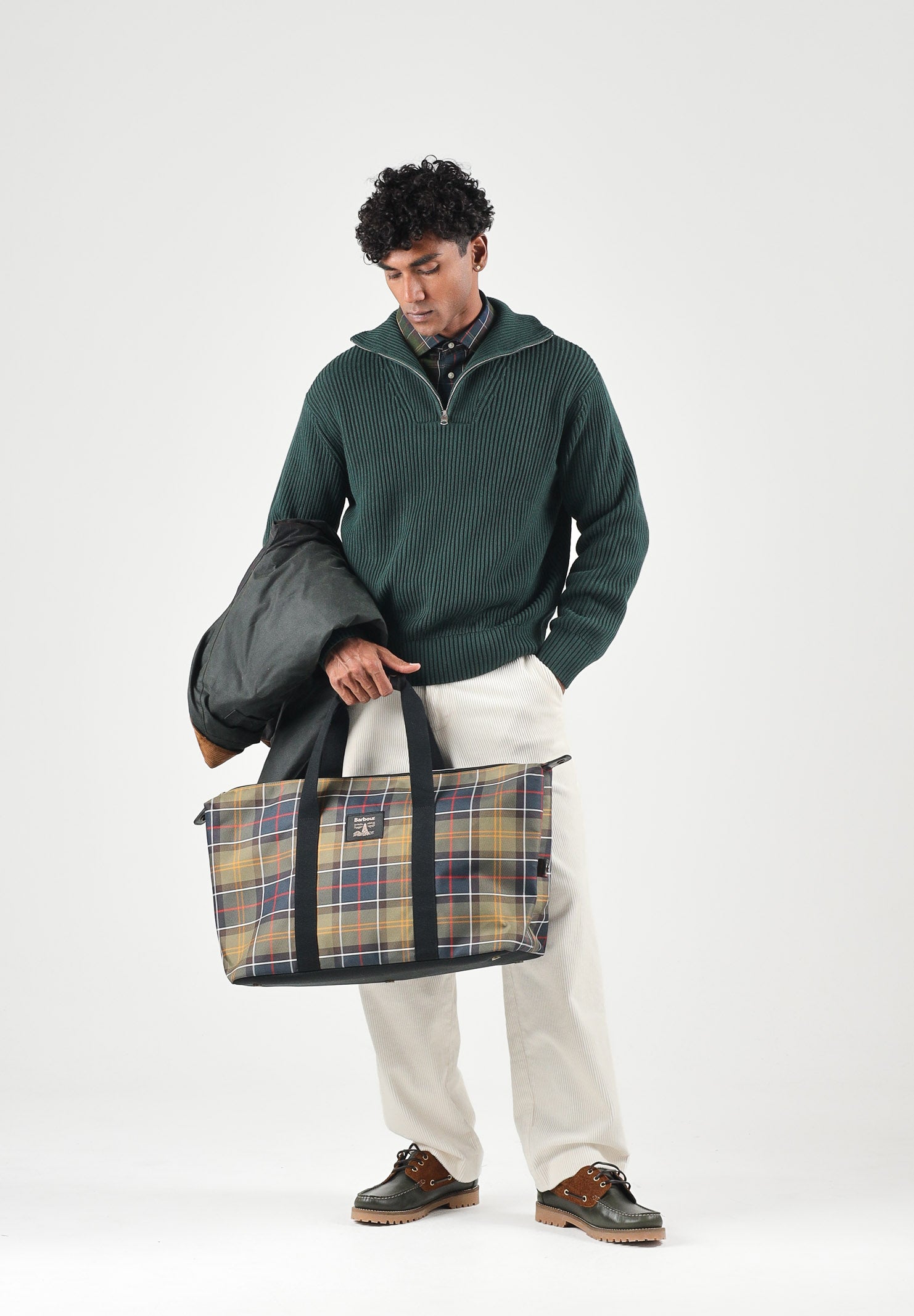 SELECTED HOMME Maglione collo alto SLMDRY HALF ZIP verde bosco da uomo 16094566 PI SELECTED HOMME 
