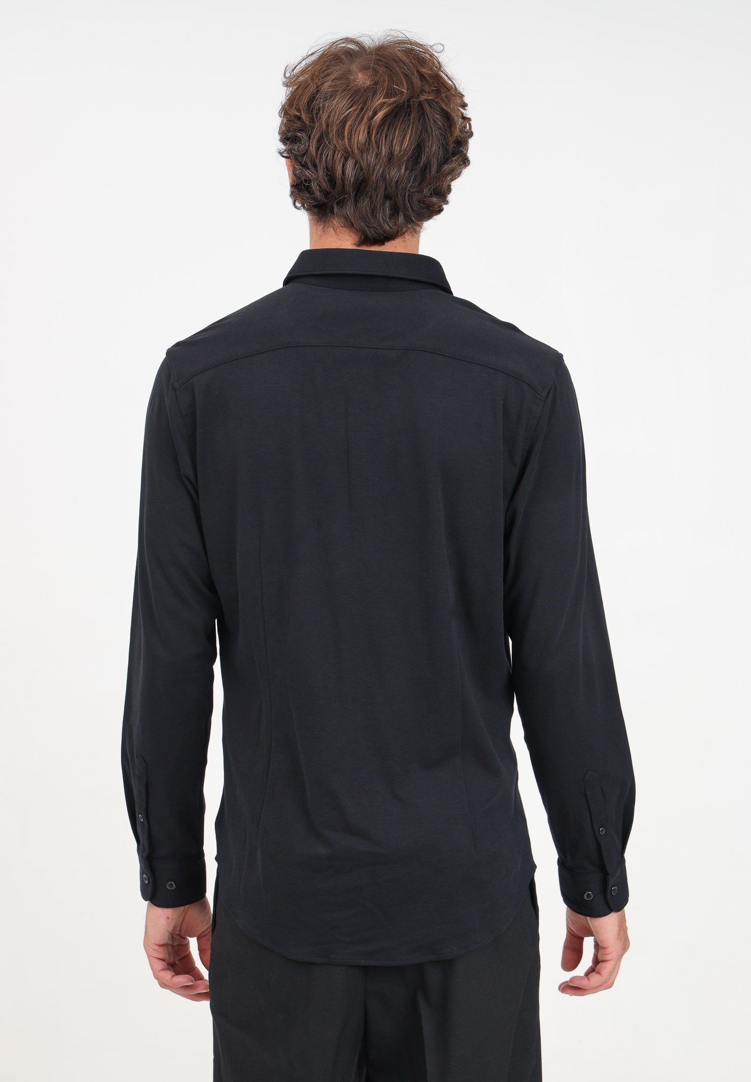 SELECTED HOMME Camicia a manica lunga nera da uomo 16094593 Black SELECTED HOMME 