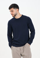 SELECTED HOMME Maglioncino girocollo blu da uomo 16094647 NavyBlazer SELECTED HOMME 