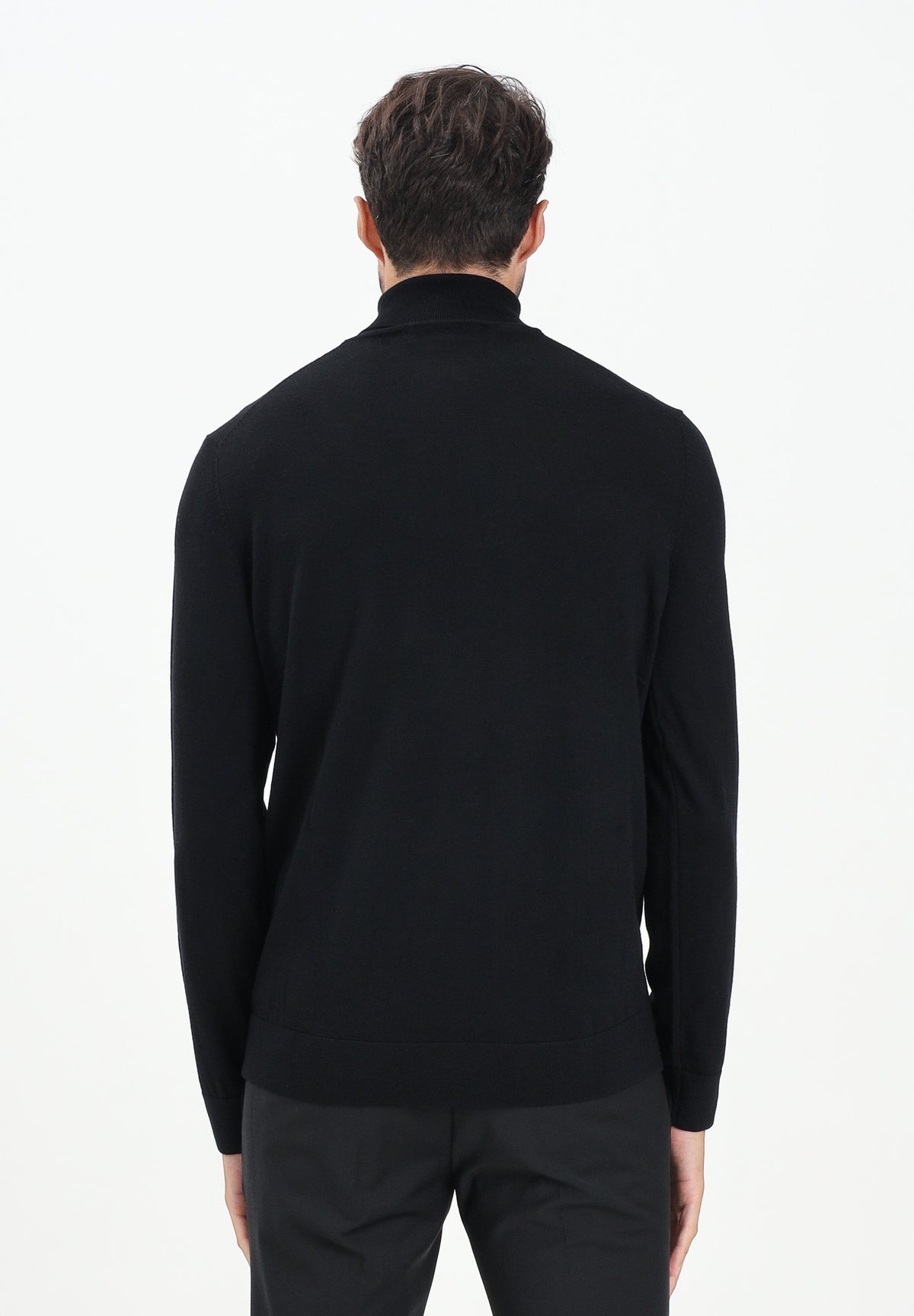 SELECTED HOMME Maglione a collo alto nero da uomo 16094653 Black SELECTED HOMME 