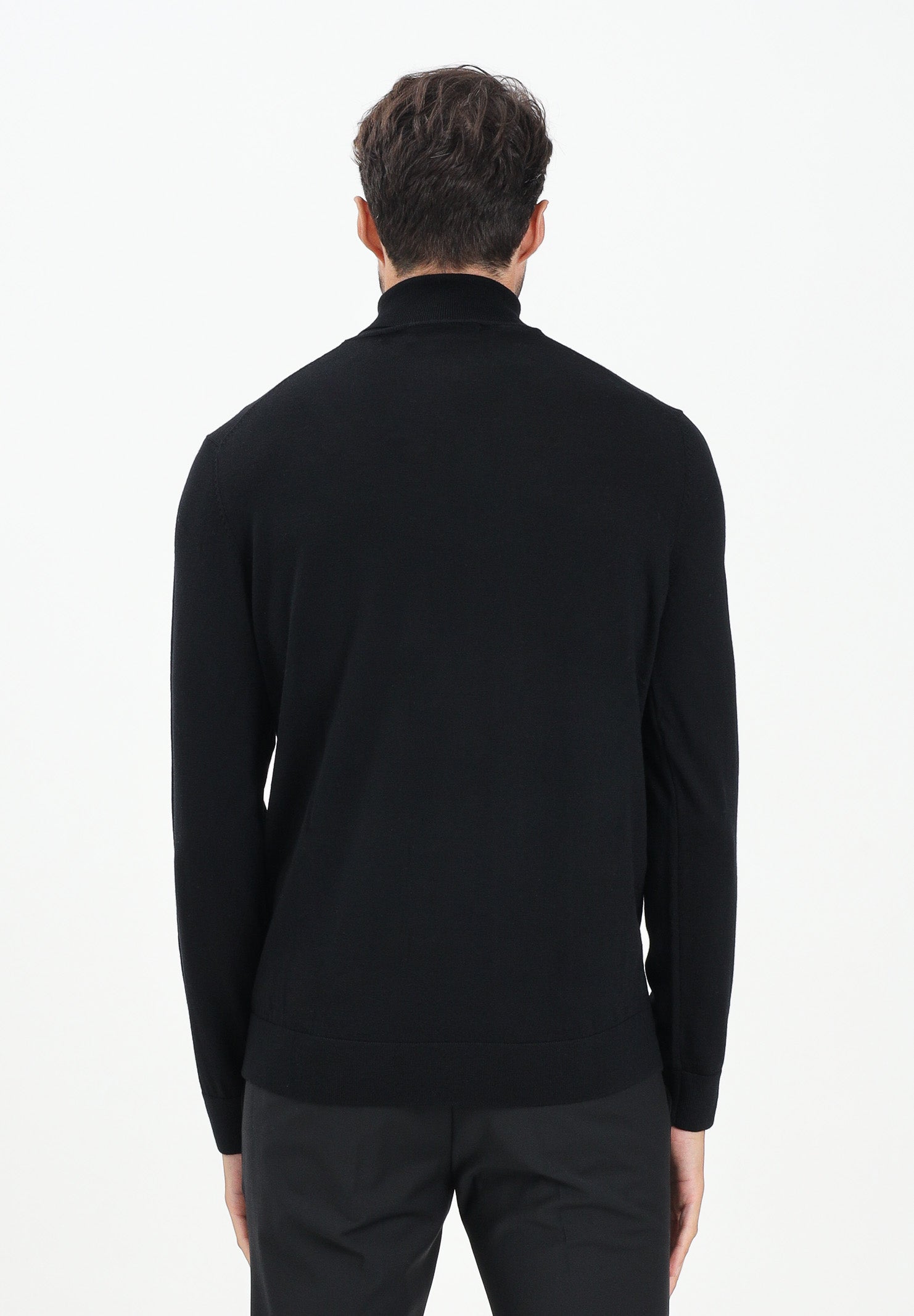 SELECTED HOMME Maglione a collo alto nero da uomo 16094653 Black SELECTED HOMME 