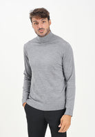 SELECTED HOMME Maglione a collo alto grigio da uomo 16094653 MediumGreyMel SELECTED HOMME 