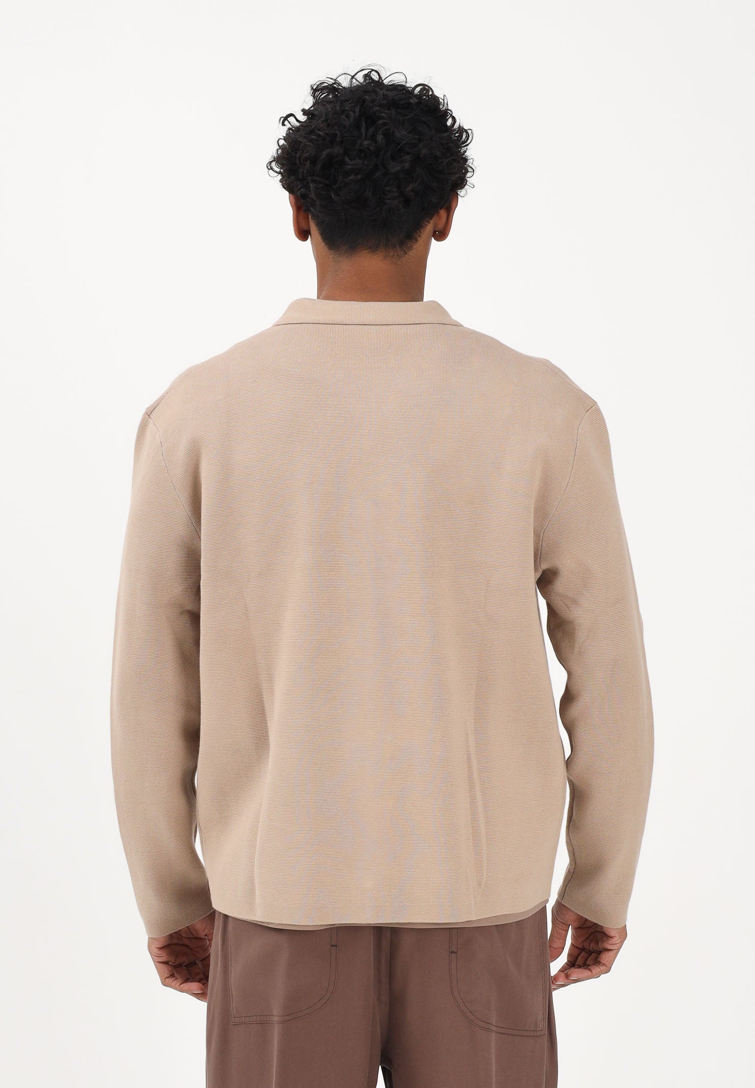 SELECTED HOMME Cardigan beige da uomo 16096549 SA SELECTED HOMME 
