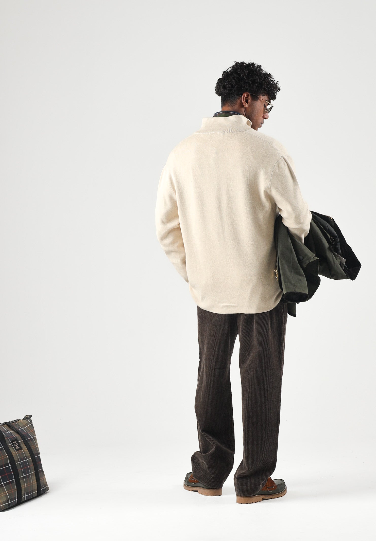 SELECTED HOMME Cardigan SLHTELLER FN  beige per uomo con collo alto, chiusura full zip e maniche lunghe. 16099572 OA SELECTED HOMME 