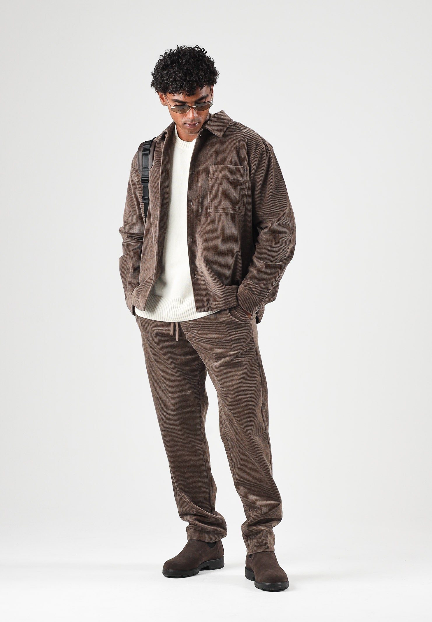SELECTED HOMME Pantaloni SLHCLAY marrone chiaro da uomo con struttura in morbido velluto a coste 16100115 CHCH SELECTED HOMME 