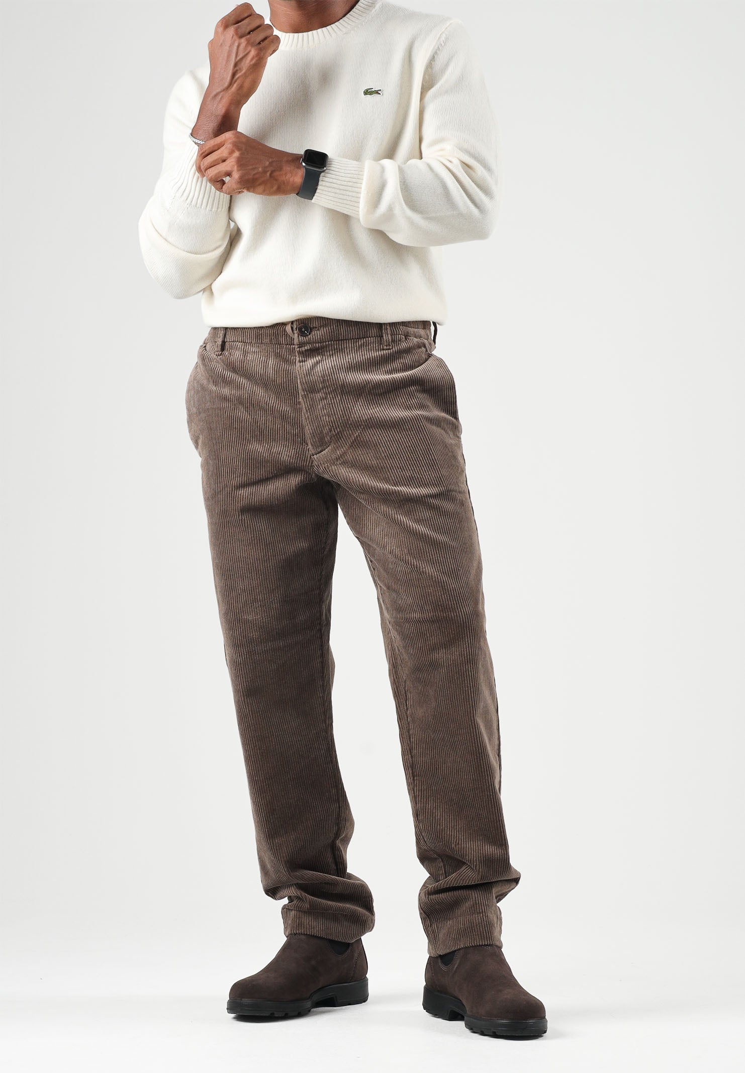 SELECTED HOMME Pantaloni SLHCLAY marrone chiaro da uomo con struttura in morbido velluto a coste 16100115 CHCH SELECTED HOMME 