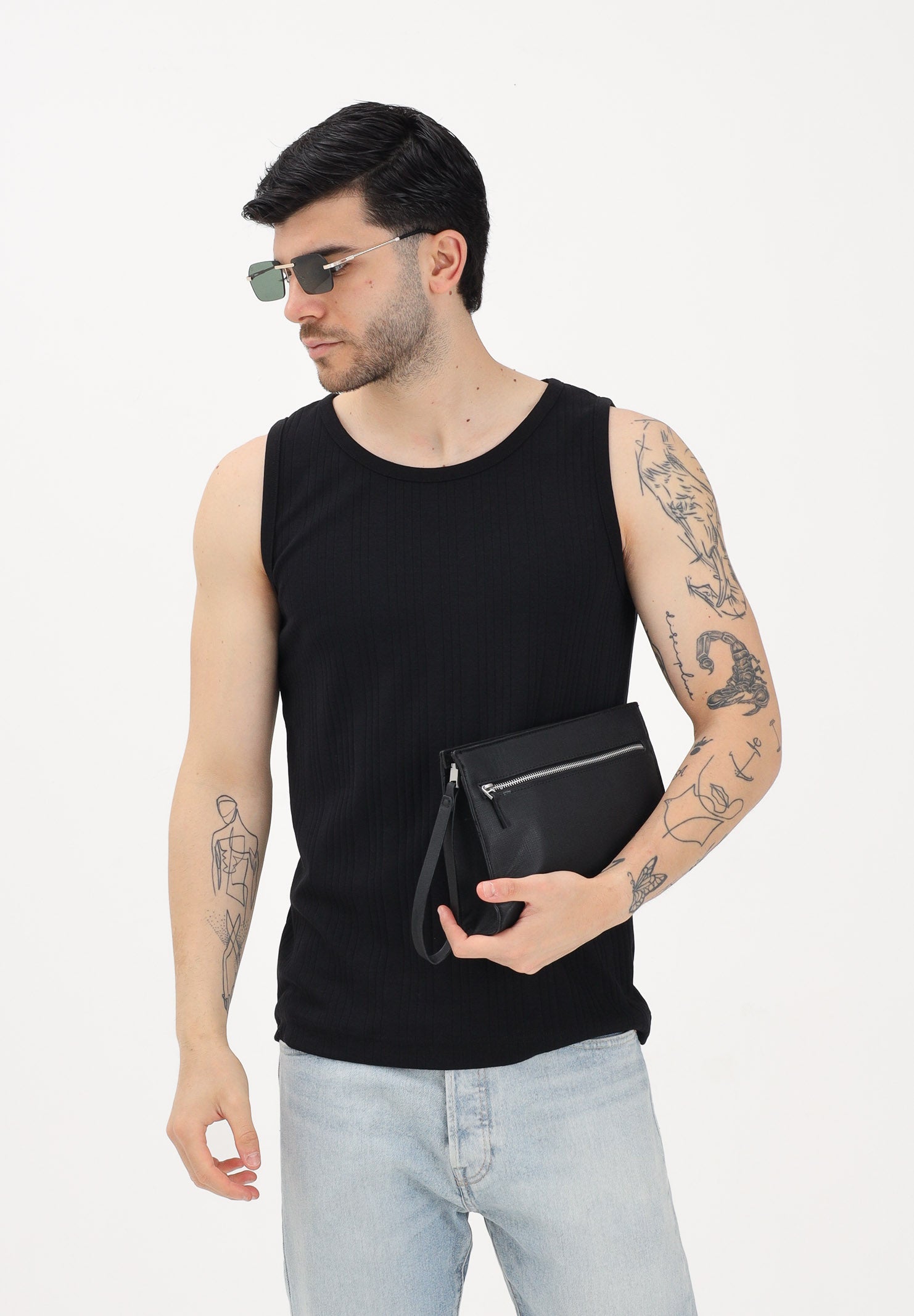 SELECTED HOMME Canotta nera da uomo 16101626 BL SELECTED HOMME 