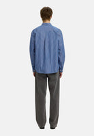 SELECTED HOMME Camicia manica lunga azzurra da uomo con motivo a righe verticali. 16101720 LI SELECTED HOMME 