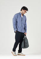 SELECTED HOMME Camicia manica lunga azzurra da uomo con motivo a righe verticali. 16101720 LI SELECTED HOMME 