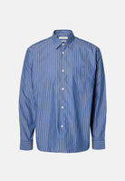 SELECTED HOMME Camicia manica lunga azzurra da uomo con motivo a righe verticali. 16101720 LI SELECTED HOMME 