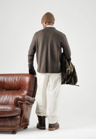 SELECTED HOMME Pantaloni egret-bianco per uomo con piega centrale e tasche a filetto. 16102144 EG SELECTED HOMME 