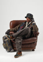 SELECTED HOMME Pantaloni turkish caffè-marrone per uomo con piega centrale e tasche a filetto. 16102144 TU SELECTED HOMME 