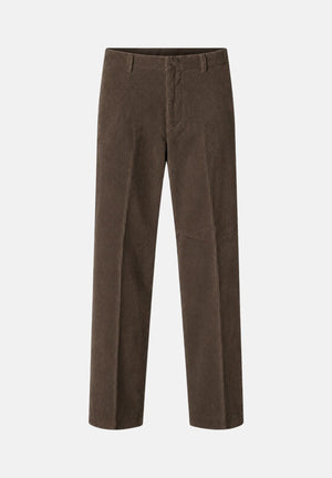 SELECTED HOMME Pantaloni turkish caffè-marrone per uomo con piega centrale e tasche a filetto. 16102144 TU SELECTED HOMME 
