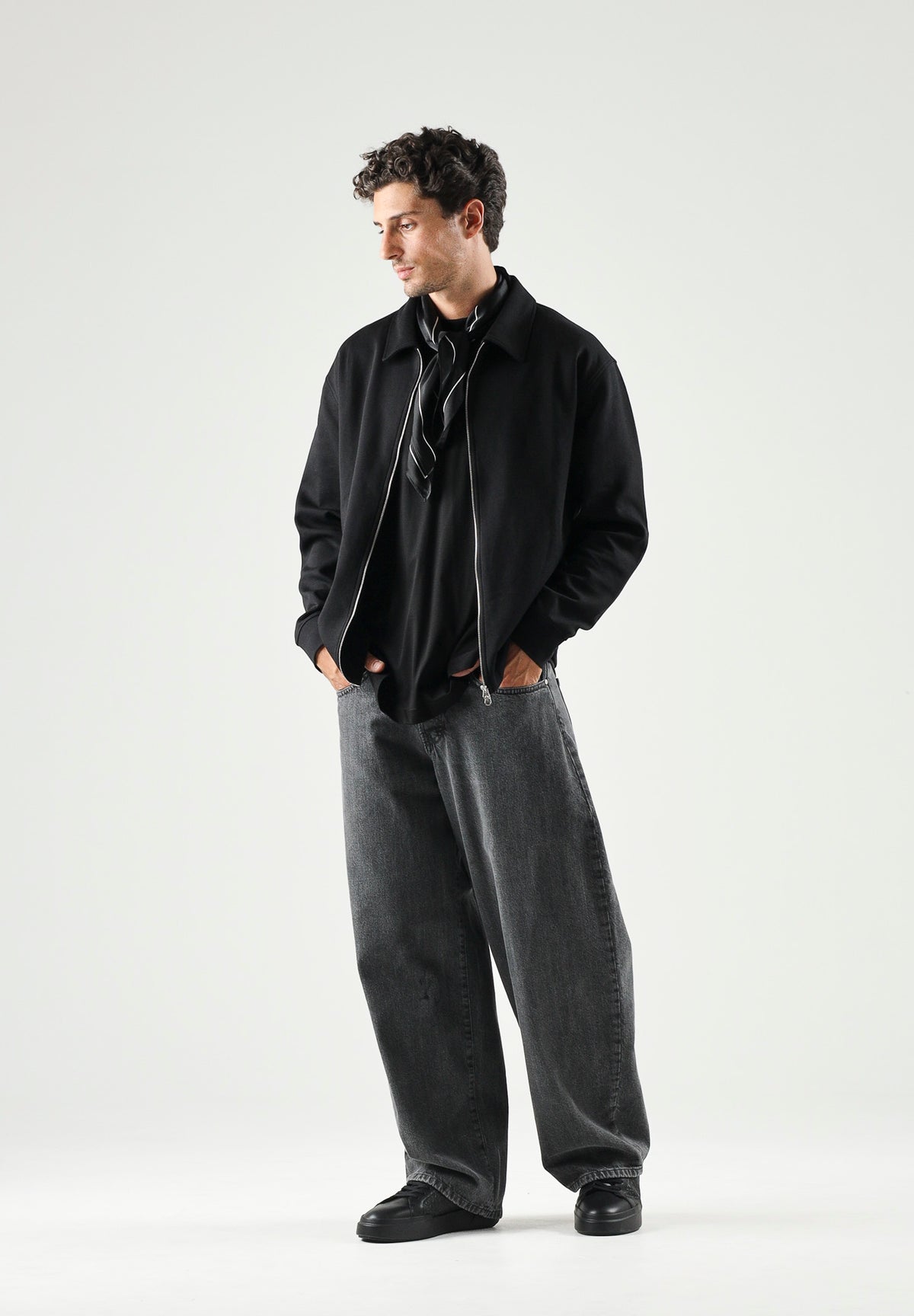 SELECTED HOMME Felpa SLMTOM SOFT nero da uomo con chiusura full zip. 16102153 BL SELECTED HOMME 