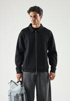 SELECTED HOMME Felpa SLMTOM SOFT nero da uomo con chiusura full zip. 16102153 BL SELECTED HOMME 