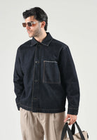 SELECTED HOMME Camicia di jeans SLHMATT Dark Blue Denim blu da uomo 16102166 DABL SELECTED HOMME 